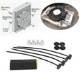 thumbnail image 6 of 1 Set Car Electric Radiator Fan Mounting Kit Plastic Ties Straps Universal, 6 of 9