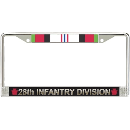 28th Infantry Division Afghanistan Veteran Service Ribbon License Plate Frame