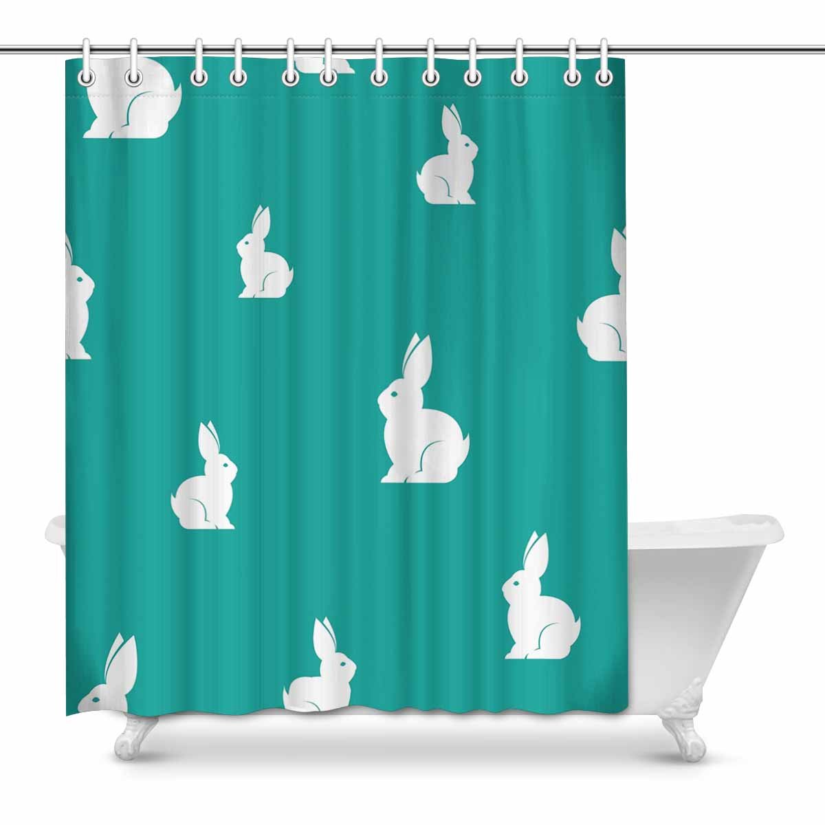 Pop Cute Rabbit Bathroom Shower Curtain 60x72 Inch Walmart Canada