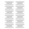 thumbnail image 4 of 20 piezas de engranajes de polea de correa de plástico, accesorios de modelo de plástico para DIY, robots, coches, RC, coche de juguete, avión, herramientas, blanco, 4 of 5