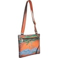 thumbnail image 3 of Sishka Womens Marine Beauty Hand-Painted Leather Ladies Bags – Artistic Slim Crossbody, Sling & Shoulder Purse for Women, 3 of 6