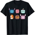 thumbnail image 1 of Disney Lilo And Stitch Characters Halloween Pumpkin Grid T-Shirt All Size S-5XL, 1 of 4