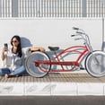 thumbnail image 2 of Tracer Beacon Pro 26'' Women Men Beach Cruiser Bike,Red,Single Speed,26 inch Wheel Size for Men,Coaster Brake,Fat Tires Bicycle, 2 of 7
