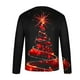 thumbnail image 4 of Blusas y camisas de manga larga con cuello redondo para hombre, moda navideña, informal, estampado, cuello redondo, manga larga, blusa estampada para hombre, blusa de poliéster, 4 of 5