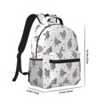 thumbnail image 2 of Rateoe Funny Chicken Pattern Durable Student Backpack Laptop Bag- Ergonomic Design, Waterproof Twill Fabric - Ideal for School, Travel, and Outdoor Activities, 2 of 6