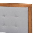 thumbnail image 4 of Bowery Hill Light Grey and Brown Finished Wood Twin Size Platform Bed, 4 of 9