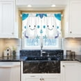 thumbnail image 6 of Cute Little Fish Kitchen Curtains Tier Set 27x36 Inch 2 Panels Semi Sheer Light Filtering Privacy UV Protection, 6 of 8