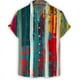 thumbnail image 2 of Camisa hawaiana con rayas geométricas para hombre, estampado 3D de lunares, manga corta, camisas de verano con solapa, blusa con botones de gran tamaño y estilo urbano, 2 of 5