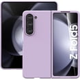 thumbnail image 2 of Case for Samsung Galaxy Z Fold 5 (2023) with Cover Screen Protector, Thin Hard PC Phone Case for Galaxy Z Fold5 - Lilac, 2 of 14