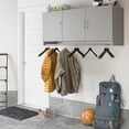 thumbnail image 4 of Systembuild Evolution Lory 3 Door Wall Cabinet with Hanging Rod, Dove Gray, 4 of 18