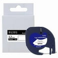 thumbnail image 5 of 5-Pack Label Maker Tape for DYMO LetraTag Refill Plastic 91331, Compatible Label Tape Black on White, 5 of 5