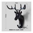 thumbnail image 2 of Crochet Mural en Forme d'Animal Crochet Animal en Résine Noire, 70g, 2 of 5