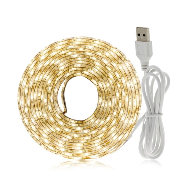 USB Powered Monochrome Light Strip TV Background Cabinet Decoration Light Bar Flexible Design
