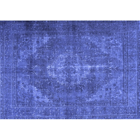 Ahgly Company Indoor Rectangle Persian Blue Traditional Area Rugs, 2' x 5'