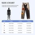thumbnail image 4 of Sikiie Black Cat in Wildflowers Pajama Pants Men, PJ Bottoms, Sleep & Lounge Pants-X-Large, 4 of 6
