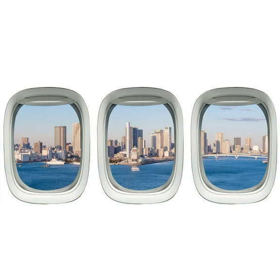VWAQ Aircraft Windows - Tokyo Wall Decal Airplane Stickers Aviation Decor VWAQ-PPW20