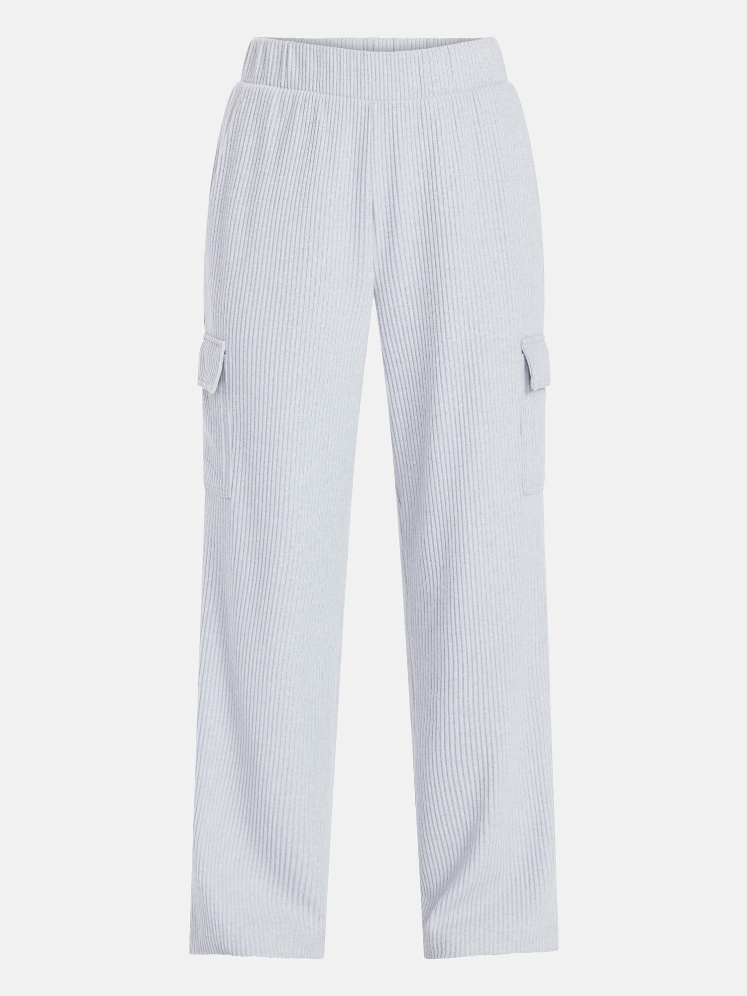 Avia Women's Corded Wide-Leg Cargo Pants, 30'' Inseam, Sizes XS-3XL