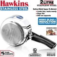 thumbnail image 2 of Hawkins Stainless Steel 2.0 Litre Pressure Cooker, 2 of 9