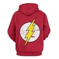 thumbnail image 3 of The Flash Mens Womens Novelty Hoodie 3D Print Pullover Hooded Long Sleeve Sweatshirts Tops Blouse with Pocket, 3 of 8