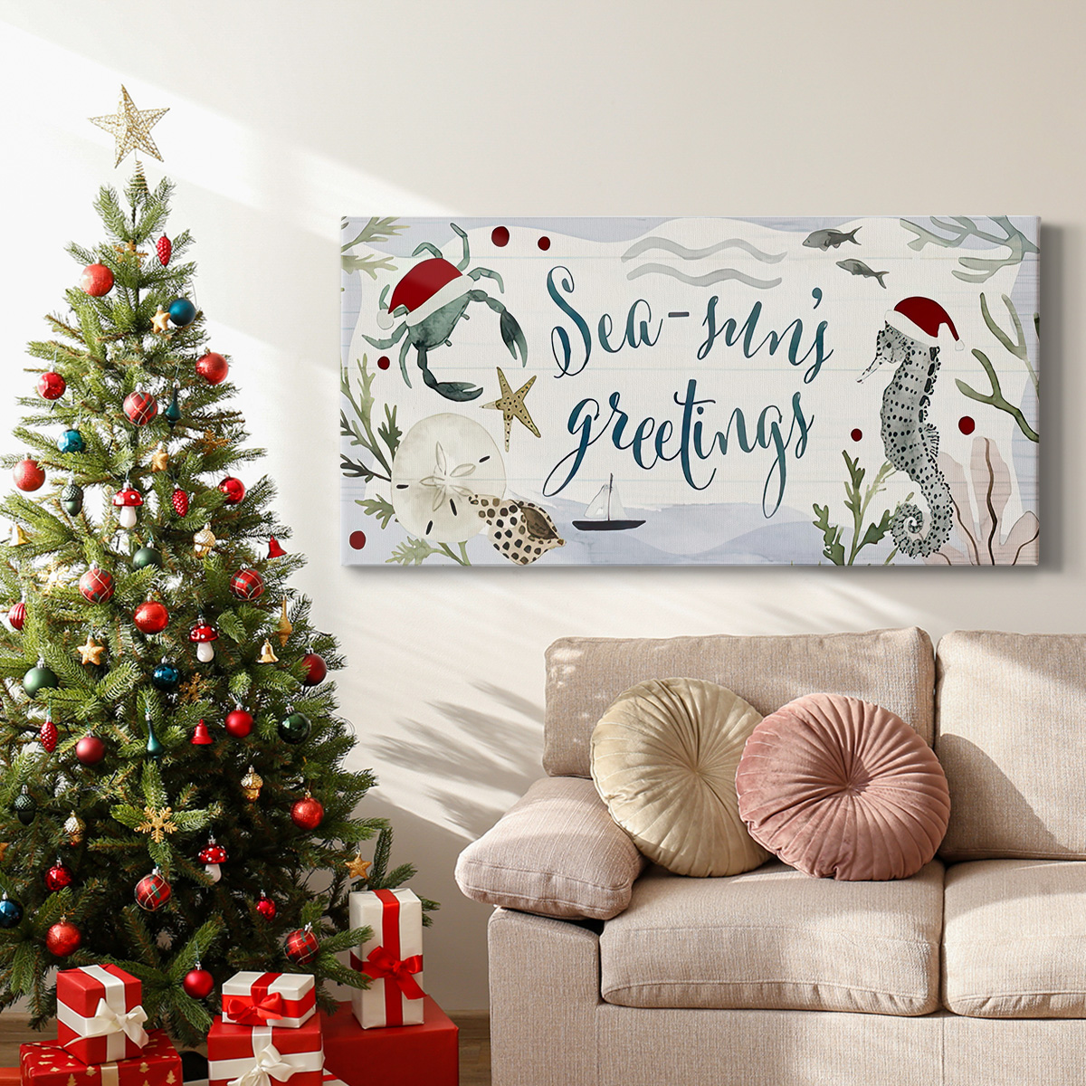 Sun-kissed Christmas Collection D- Gallery Wrapped Canvas