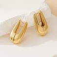 thumbnail image 3 of PRIYAL Trendy Gold Knot Earrings for Women Chunky Statement Drop Dangle Earrings Lightweight Hypoallergenic Fashion Gold Jewelry, 3 of 14