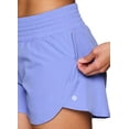 thumbnail image 2 of RBX Active Women's Bungee Waist Lined Running Shorts with Inner Brief, 2 of 5