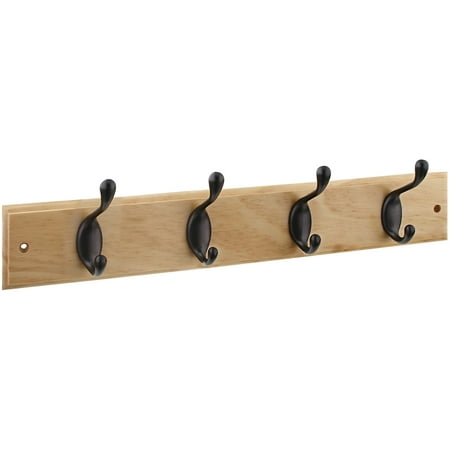 

National 18 in. L Brown Wood Hook Rack 1 pk