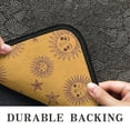 thumbnail image 6 of Orange Sun Moon Star Planet Pattern Door Rugs,Washable Non Slip Door Mats Indoor,Decorative Door Mats,Entry Mat Indoor for Entrance,Bedroom,Kitchen,Bathroom,30"x17", 6 of 6