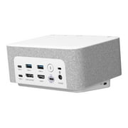 Logitech 986-000031 1 HDMI/1 Displayport/2 USB A/3 USB C UC Logi Dock - White