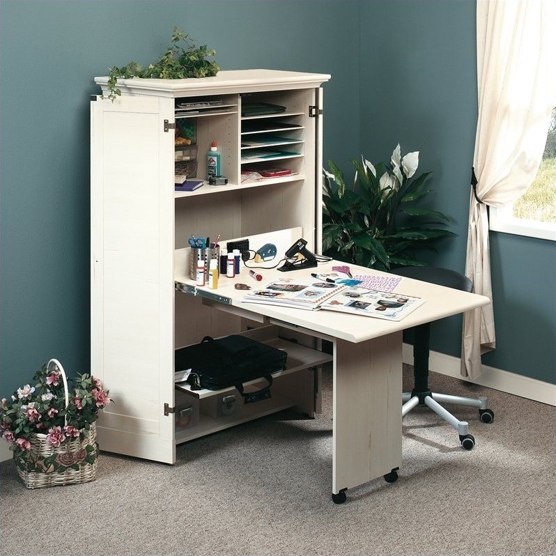 5-Star Sauder Harbor View Craft Armoire: A Masterpiece for Organization and Inspiration