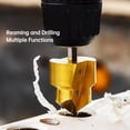 thumbnail image 3 of 3 Pcs Step Drill Bit Set for PPR Expansion Repair, HSS Titanium Hole Drill Bit Water Pipe with 1/4 Inch Hex Shank, Universal Size 1/2" 3/4" 1'' Hole Opening Tapered Drill Bits, 3 of 8