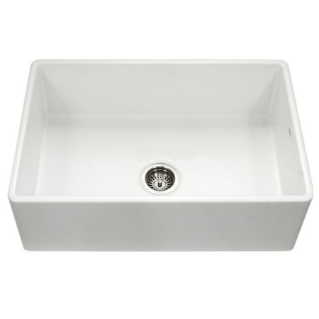 Houzer Platus Series Apron-Front Fireclay Single Bowl Kitchen Sink, 33