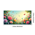 thumbnail image 3 of Floral Tulip Backdrop Banner with Spring Flowers for Garden Party Wedding Decoration Event Background Photography Prop Neon Decors Celebration, 3 of 4