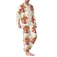 thumbnail image 2 of Yiaed Frog Sitting On Mushroom Print Men’s Pajamas Set - Long Sleeve Button Down Sleep Shirt and Pajama Bottoms Sleepwear Set Mens Pjs Sets Men's Pajama Bottoms-Large, 2 of 7