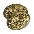 thumbnail image 1 of 2 broches de escudo nórdico para mujeres y hombres, cierre de hebilla, sujetadores de ropa 2 piezas ro Zulema Broche nórdico vikingo vintage, 1 of 7