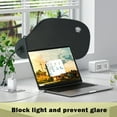 thumbnail image 5 of NUAHRHY Laptop Sun Shade for Working Outside Anti-Glare Laptop Visor with Suction Cup Adjustable Bendable Office Desk Shade Folding Car Window Shades Laptop Shade Cover for Laptop Computers Car, 5 of 7