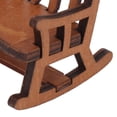 thumbnail image 4 of Dollhouse Rocking Chair 1:12 Scale Composite Wood High Simulation Miniature Rocking Chair for 1:12 Dollhouse, 4 of 8