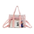 thumbnail image 1 of Bolsa De Hombro Bolsa de hombro transparente de PVC cruzados de gran capacidad para viajes (rosa) Tmvgtek Para Estrenar, 1 of 9