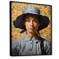 thumbnail image 2 of Designart "Portraits Ii Farmhouse Farmer wall art II" Portrait Floater Framed Canvas Print, 2 of 7