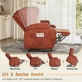 thumbnail image 5 of Homall Power Lift Recliner Chair Massage Designed Leathaire Fabric Single Sofa Specifically for Nursing,Brown, 5 of 7