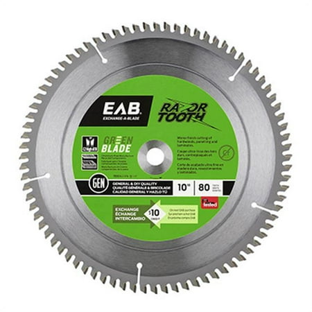

EAB Tool USA 10 in. x 80 Tooth Saw Blade Pack of 10
