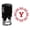 Red, variant on Printtoo Y Alphabet Monogram Initial Octagon Celtic Swirl Frame R-40 Self Inking Rubber Stamp Office Stationary-Red