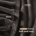 thumbnail image 5 of Shilucheng Fleece Blanket Throw, Cozy Fuzzy Throw Blankets, Soft Plush Bed Blanket Coffee, 60"x44", 5 of 9