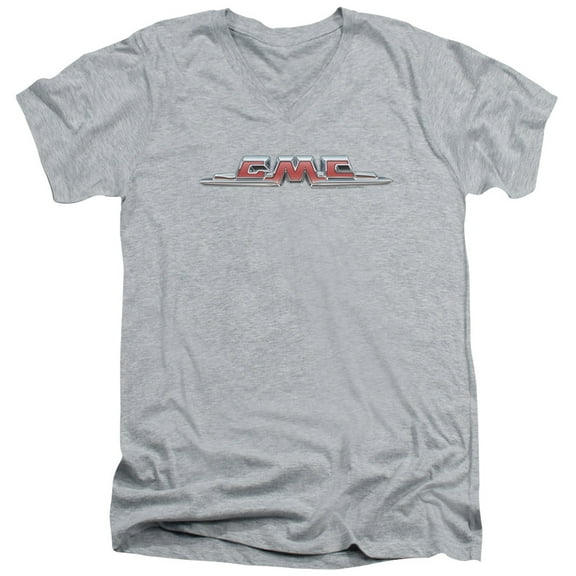 Gmc - Chrome Logo - Slim Fit V Neck Shirt - Large