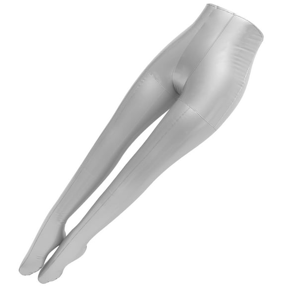 STRANDCHIC Silver Inflatable Mannequin Leg for Shop Display Modern Design PVC Material