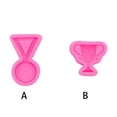 thumbnail image 4 of Kearding Molde de silicona para medallas, pastel, postre de Chocolate, herramientas para hornear hechas a mano, molde para Fondant DIY, postres, Herramientas y accesorios para hornear Rosa 1 A798, 4 of 6