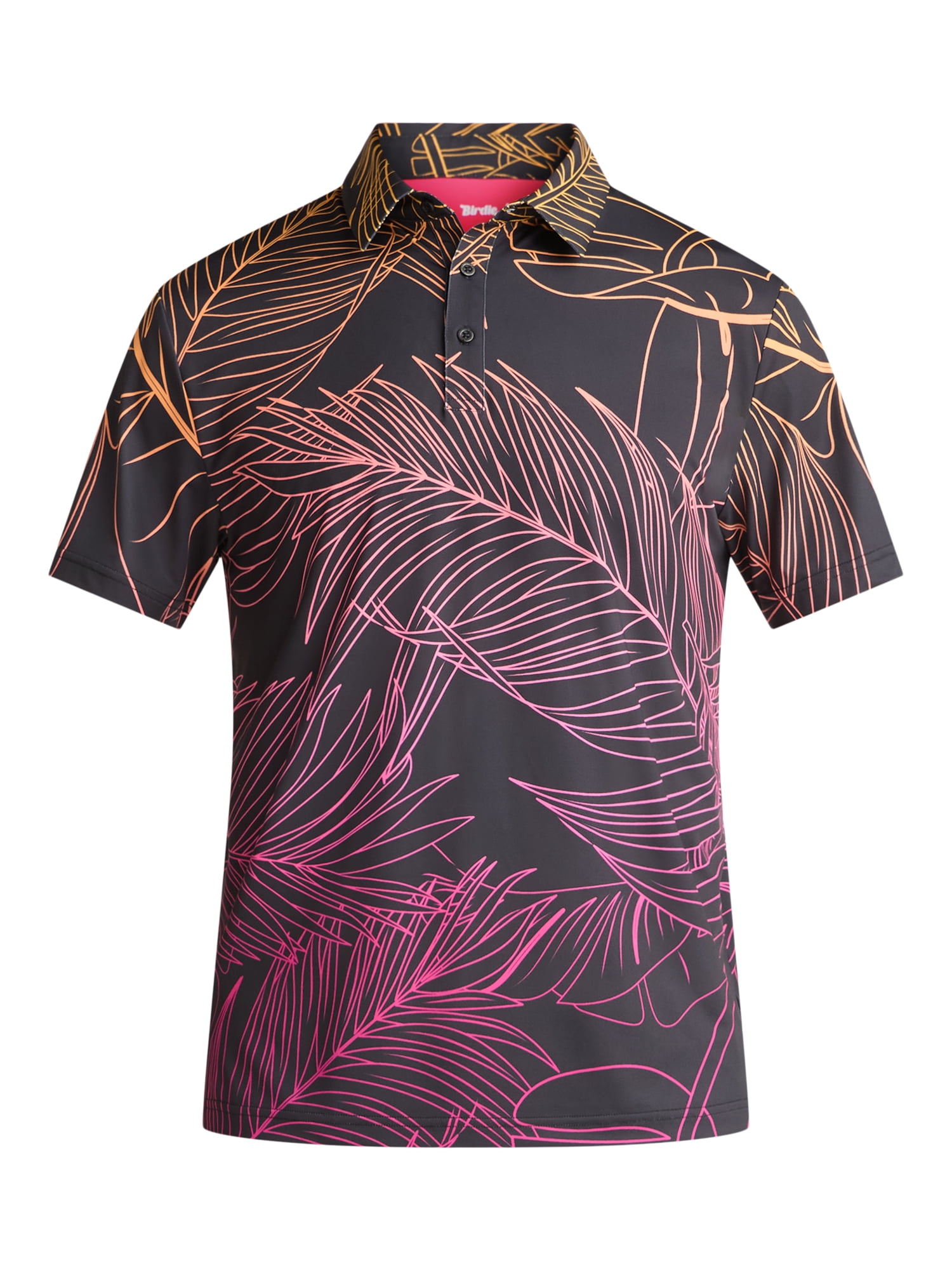 Birdie Bound Novelty Print Polo Golf Shirt; Men's & Big Men's Sizes S-5XL