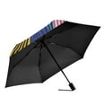 thumbnail image 2 of FORMRS Travel Umbrella Folding Auto Open Close Windproof Rain UV Protection, Stripes Pattern, 2 of 8