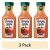 (3 pack) Simply Apple Juice Bottle, 52 fl oz