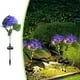 thumbnail image 1 of Lámpara solar de jardín con forma de flor | Lámpara decorativa para exteriores, ideal para patios y jardines | Luz solar de suelo con 20 LED y encendido/apagado automático, 1 of 6